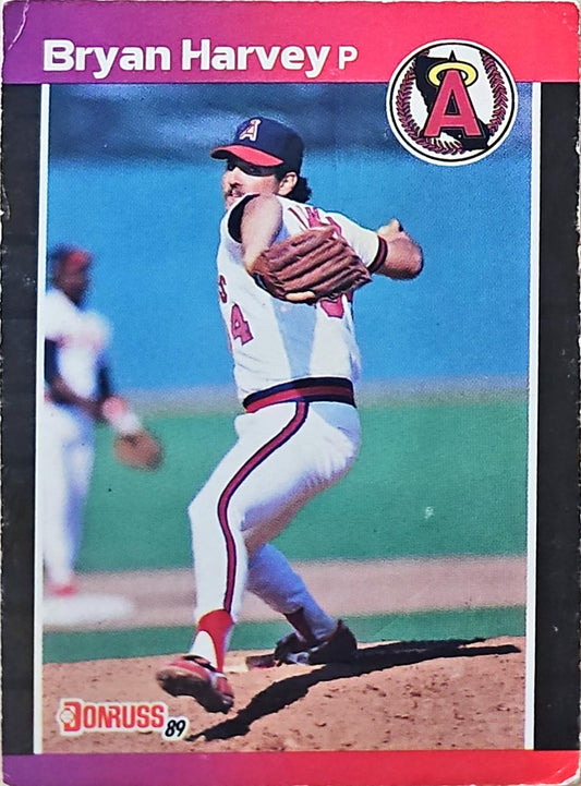 1989 Donruss Bryan Stanley Harvey Baseball Card #525