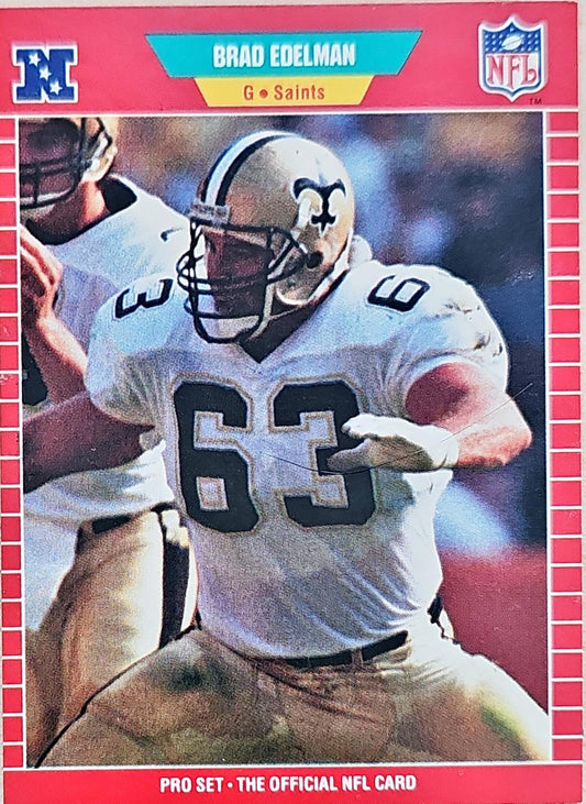 1989 NFL Pro Set Brad Edelman Football Card #264