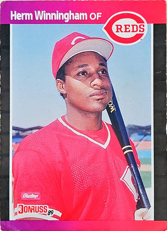 1989 Donruss Herman (Herm) S. Winningham Jr. Baseball Card #435