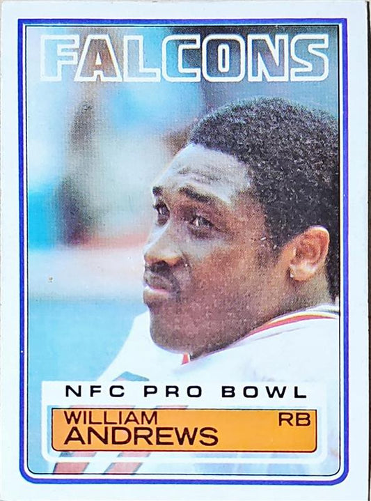 1983 Topps William Andrews Football Card #14