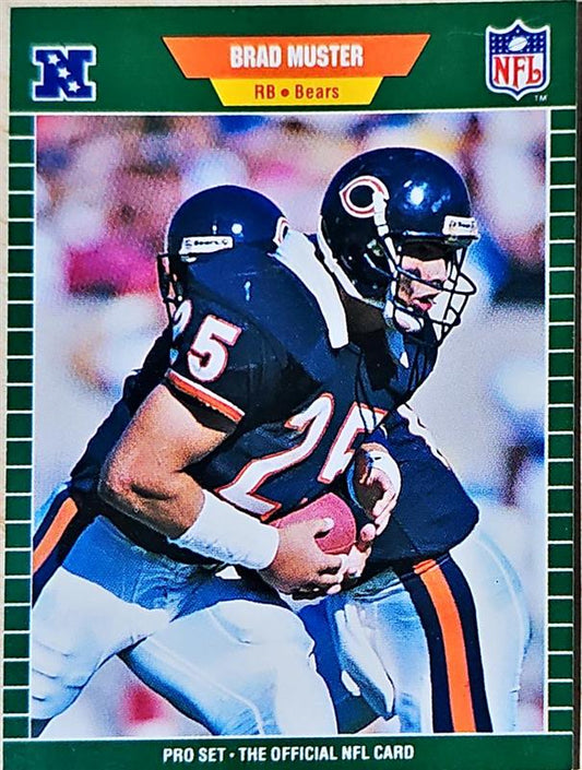 1989 NFL Pro Set Brad Muster Football Card #46