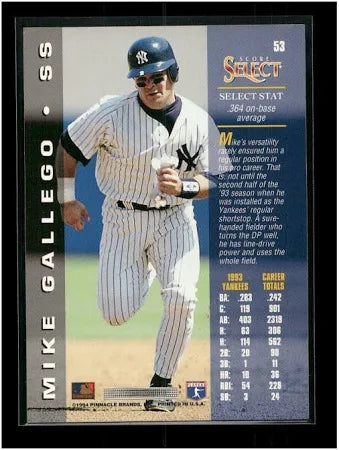 1994 Score Select Mike Gallego Baseball Card #53