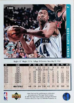 1994 Upper Deck Collectors Choice Kenny Gattison Basketball Card #160