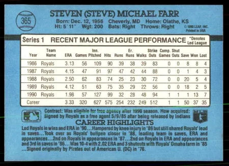 1991 Donruss Steven (Steve) Allen Finleh Baseball Card #365