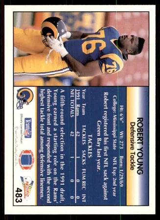 1992 Pacific Robert Young Football Card #483