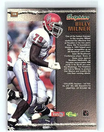1995 Classic Billy Milner Football Card #336