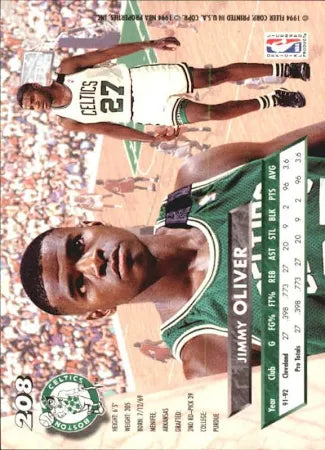 1994 Fleer Ultra Jimmy Oliver Basketball Card #208