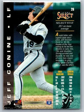 1994 Score Select Jeff Conine Baseball Card #26
