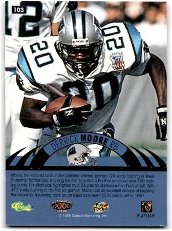 1995 Classic Derrick Moore Football Card #103