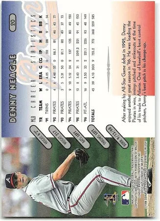 1996 Donruss Denny Neagle Baseball Card #20