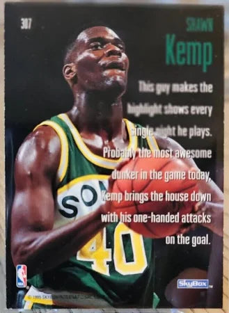 1995 Skybox Sky Slams Shawn Kemp Basketball Card #307