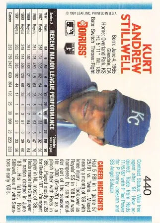 1992 Donruss Kurt Andrew Stillwell Baseball Card #440