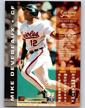1994 Score Select Mike Devereaux Baseball Card #131