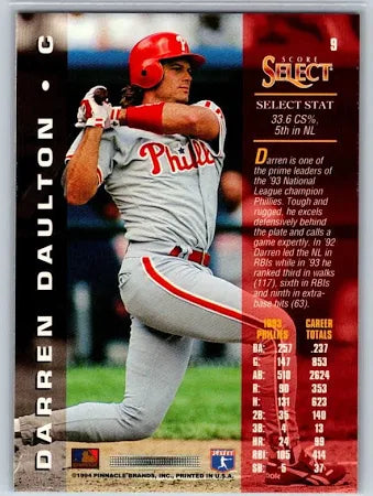 1994 Score Select Darren Daulton Baseball Card #9