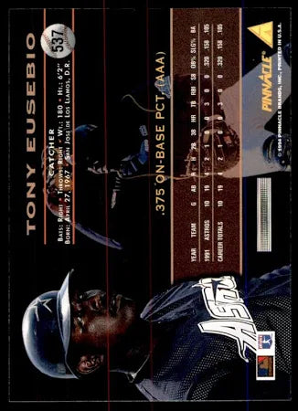 1994 Pinnacle Tony Eusebio Baseball Card #537