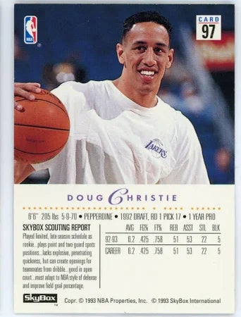 1993 Skybox Premium Edition Doug Christie Basketball Card #97