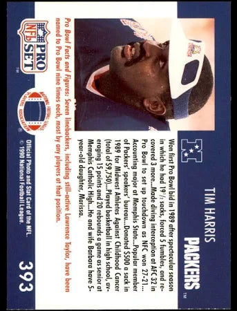 1990 NFL Pro Set Tim Harris Football Card #393