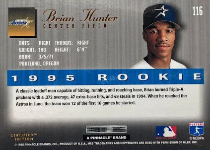 1996 Donruss Brian Hunter Baseball Card #116