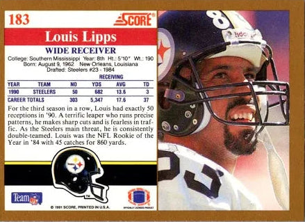 1991 Topps Raleigh McKenzie Football Card #183