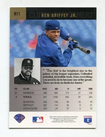 1993 Upper Deck Ken Griffey Jr. Baseball Card #R11