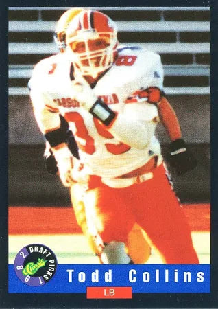 1992 Classic Draft Picks Todd Collins Football Card #95