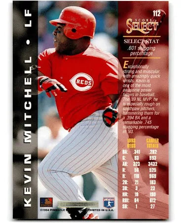 1994 Score Select Kevin Mitchell Baseball Card #112