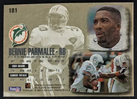 1995 Pinnacle Bernie Parmalee Football Card #181