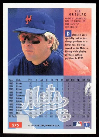 1994 Fleer Joe Orsulak Baseball Card #240