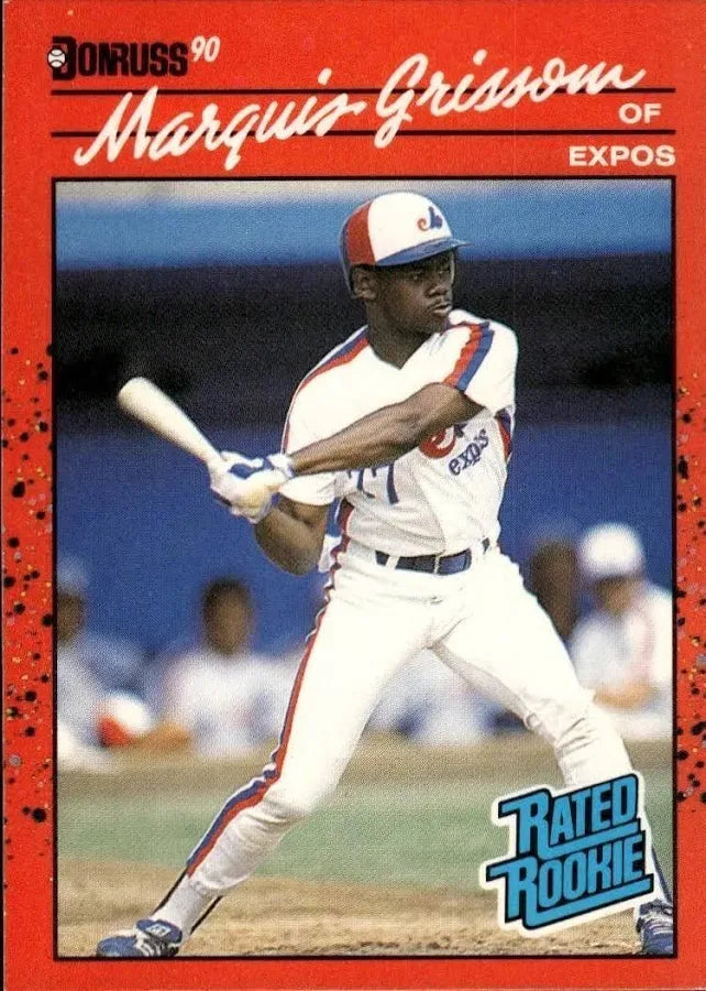 1990 Donruss Marquis Deon Grissom Baseball Card #36