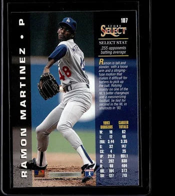 1994 Score Select Ramon Martinez Baseball Card #107