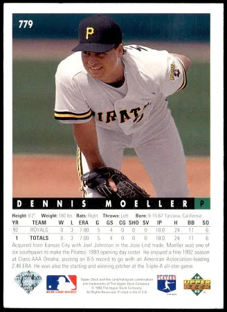 1993 Upper Deck Dennis Moeller Baseball Card #779