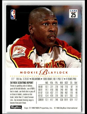 1993 Skybox Premium Edition Mookie Blaylock Basketball Card #25