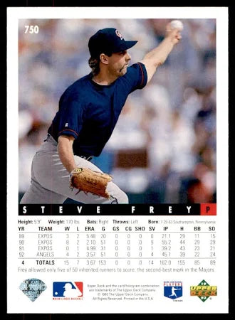 1993 Upper Deck Steve Frey Baseball Card #750