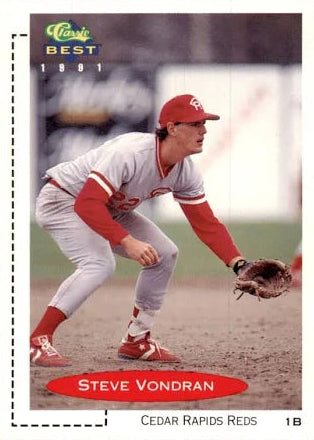 1991 Classic Steve Vondran Baseball Card #346