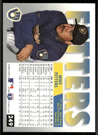 1993 Fleer Mike Fetters Baseball Card #249