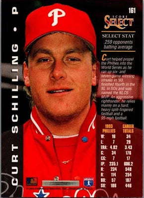 1994 Score Select Curt Schilling Baseball Card #161