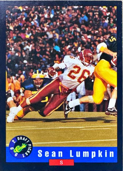 1992 Classic Draft Picks Sean Lumpkin Football Card #26