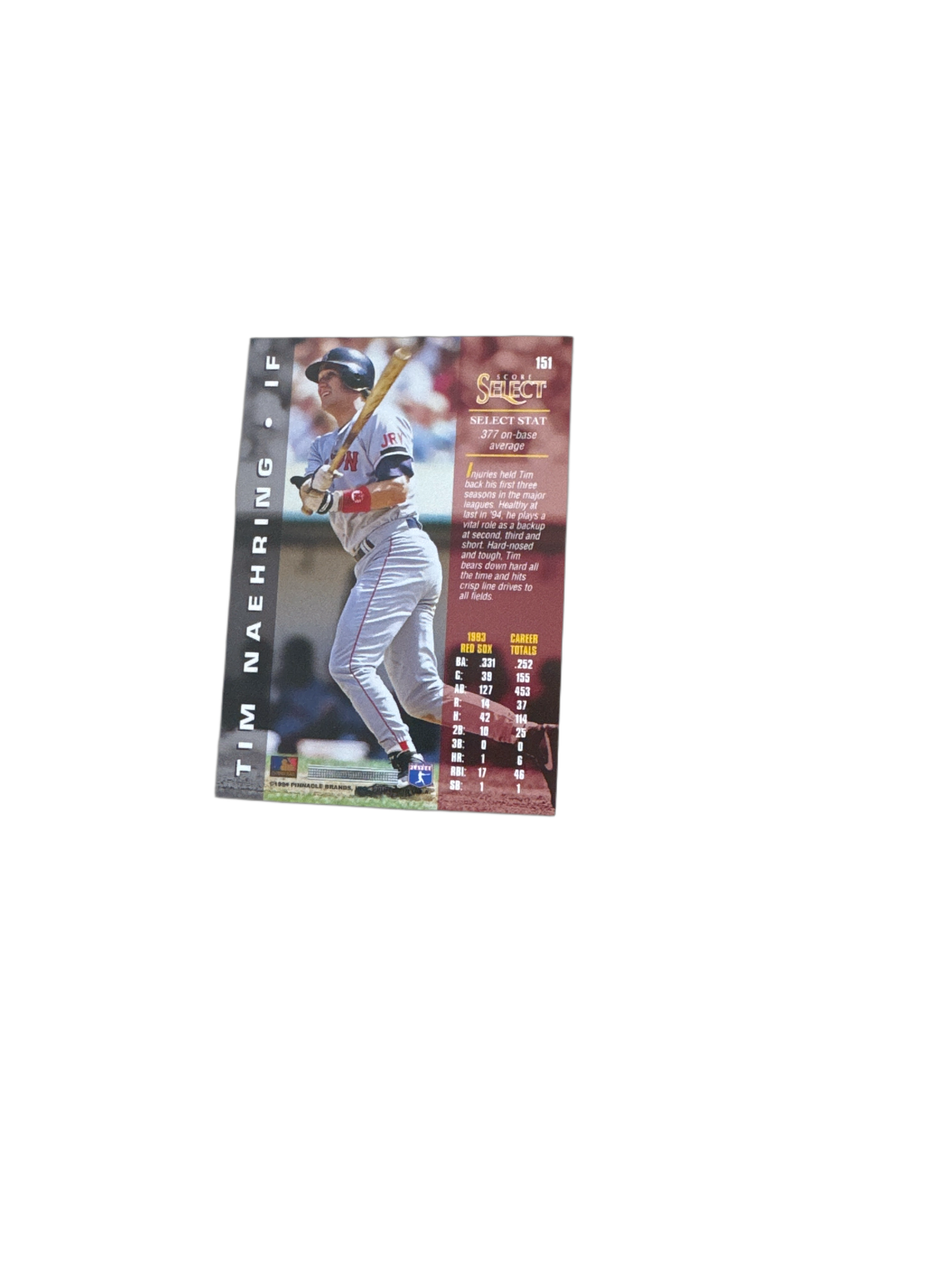 1994 Score Select Tim Naehring Baseball Card #151