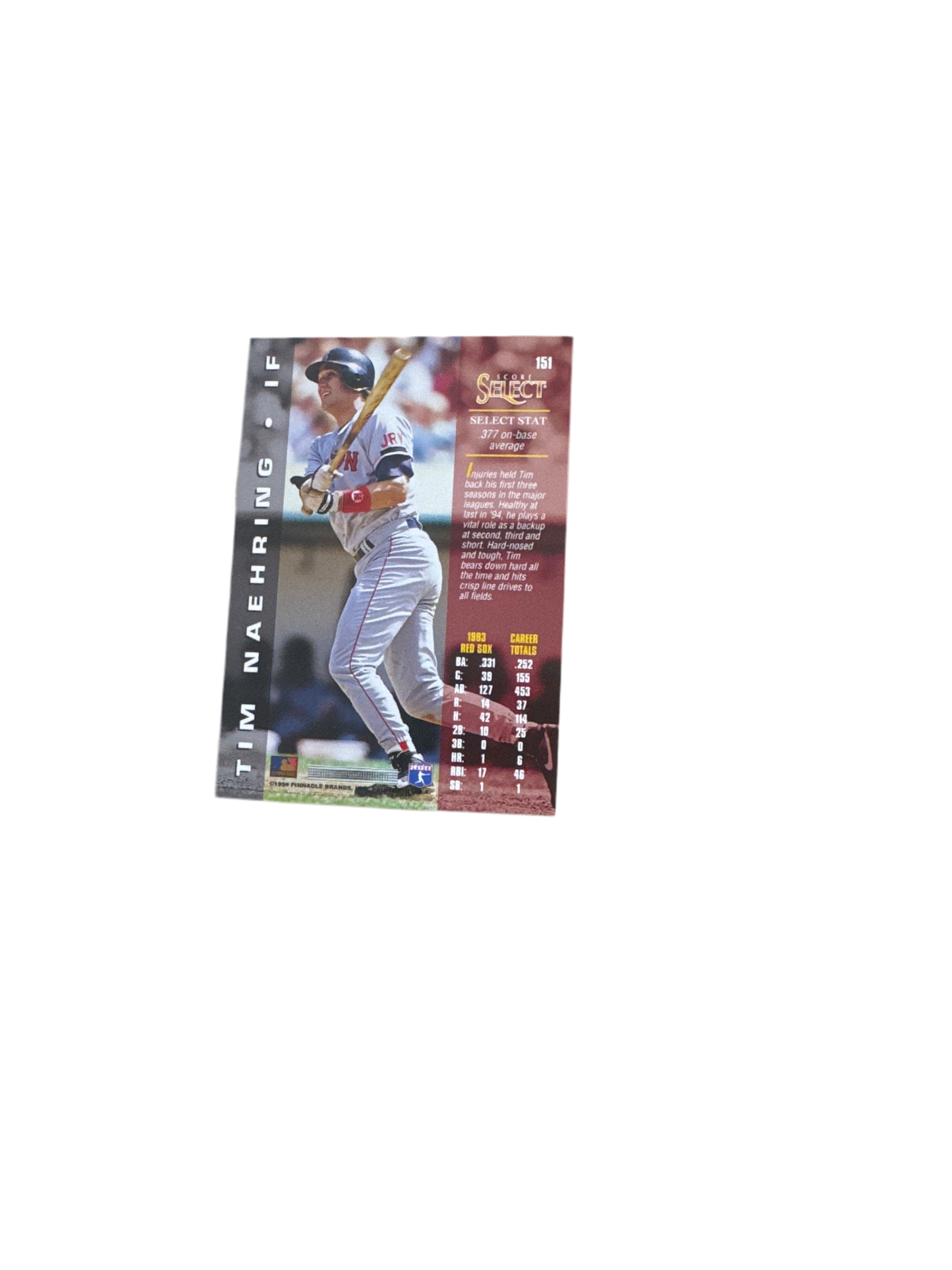 1994 Score Select Tim Naehring Baseball Card #151