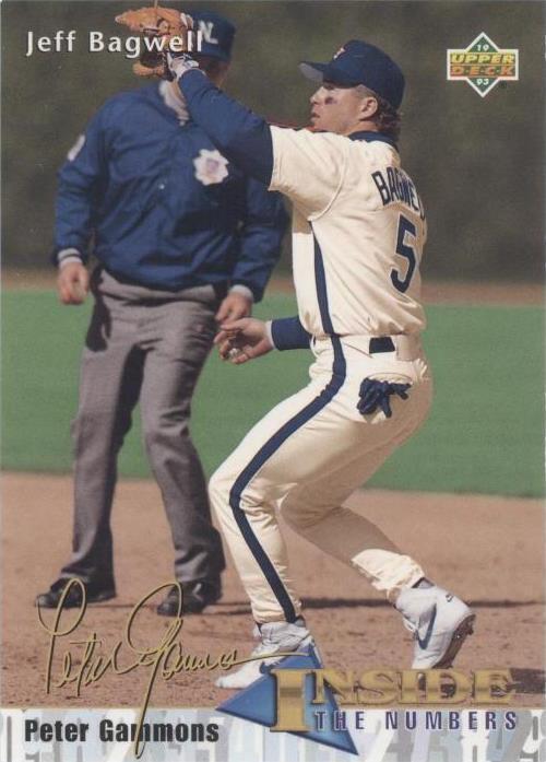 1993 Upper Deck Peter Gammons Inside the Numbers Jeff Bagwell Baseball Card #452
