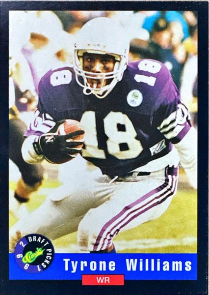 1992 Classic Draft Picks Tyrone Williams Football Card #83