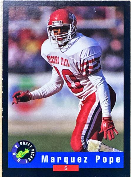 1992 Classic Draft Picks Marquez Pope Football Card #81