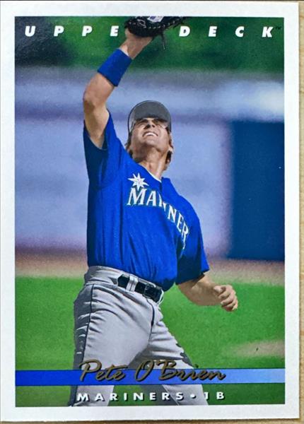 1993 Upper Deck Pete O'Brien Baseball Card #627