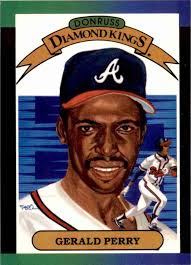 1988 Donruss Diamond Kings Gerald Perry Baseball Card #22