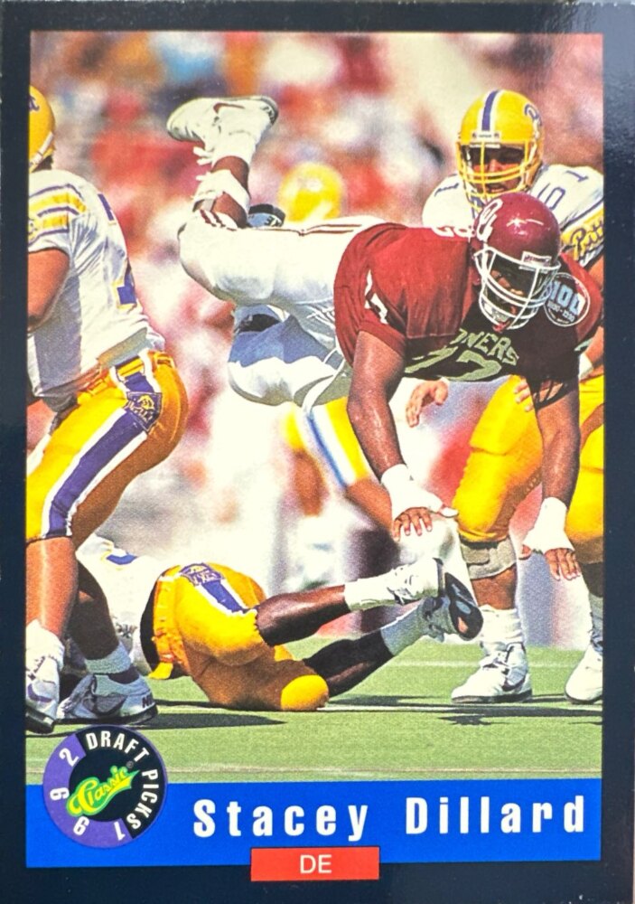 1992 Classic Draft Picks Stacey Dillard Football Card #73