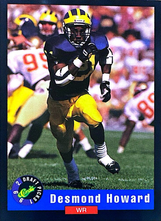 1992 Classic Draft Picks Desmond Howard Football Card #1