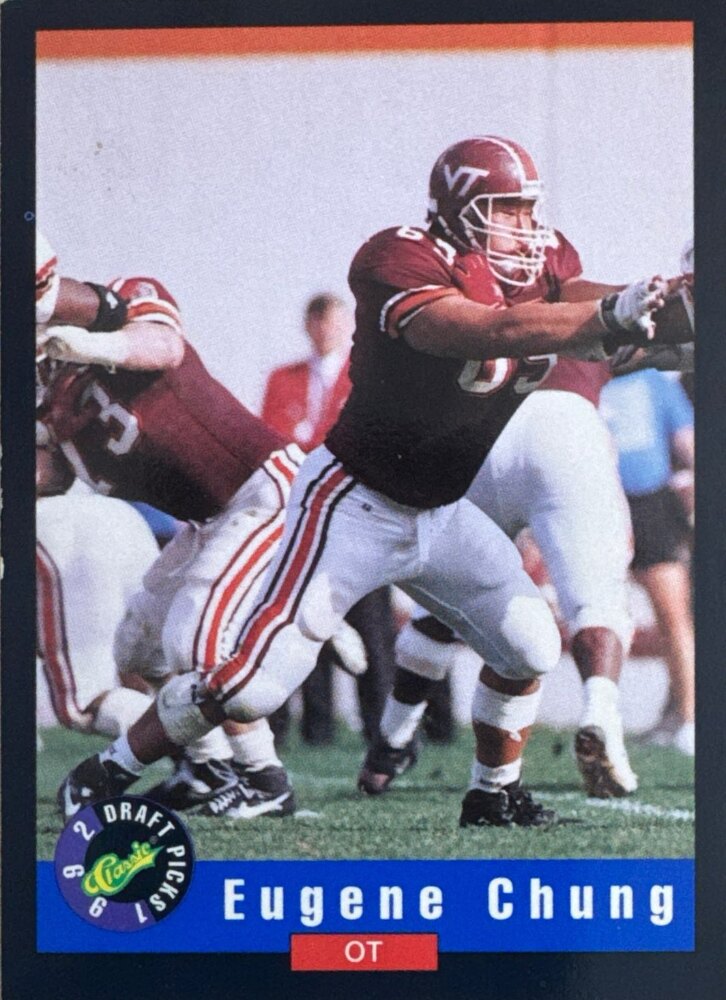 1992 Classic Draft Picks Eugene Chung Football Card #5