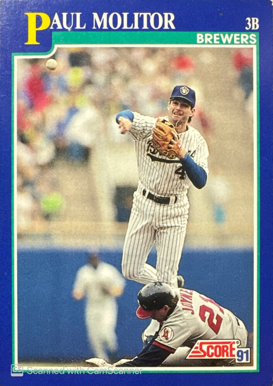 1991 Score Paul Molitor Baseball Card #49