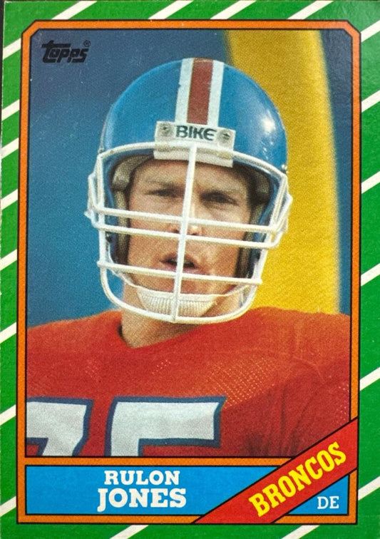 1986 Topps Rulon Jones Football Card #118