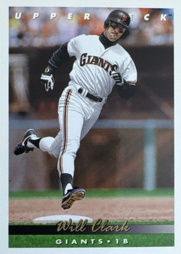 1993 Upper Deck Will Clark Baseball Card #576